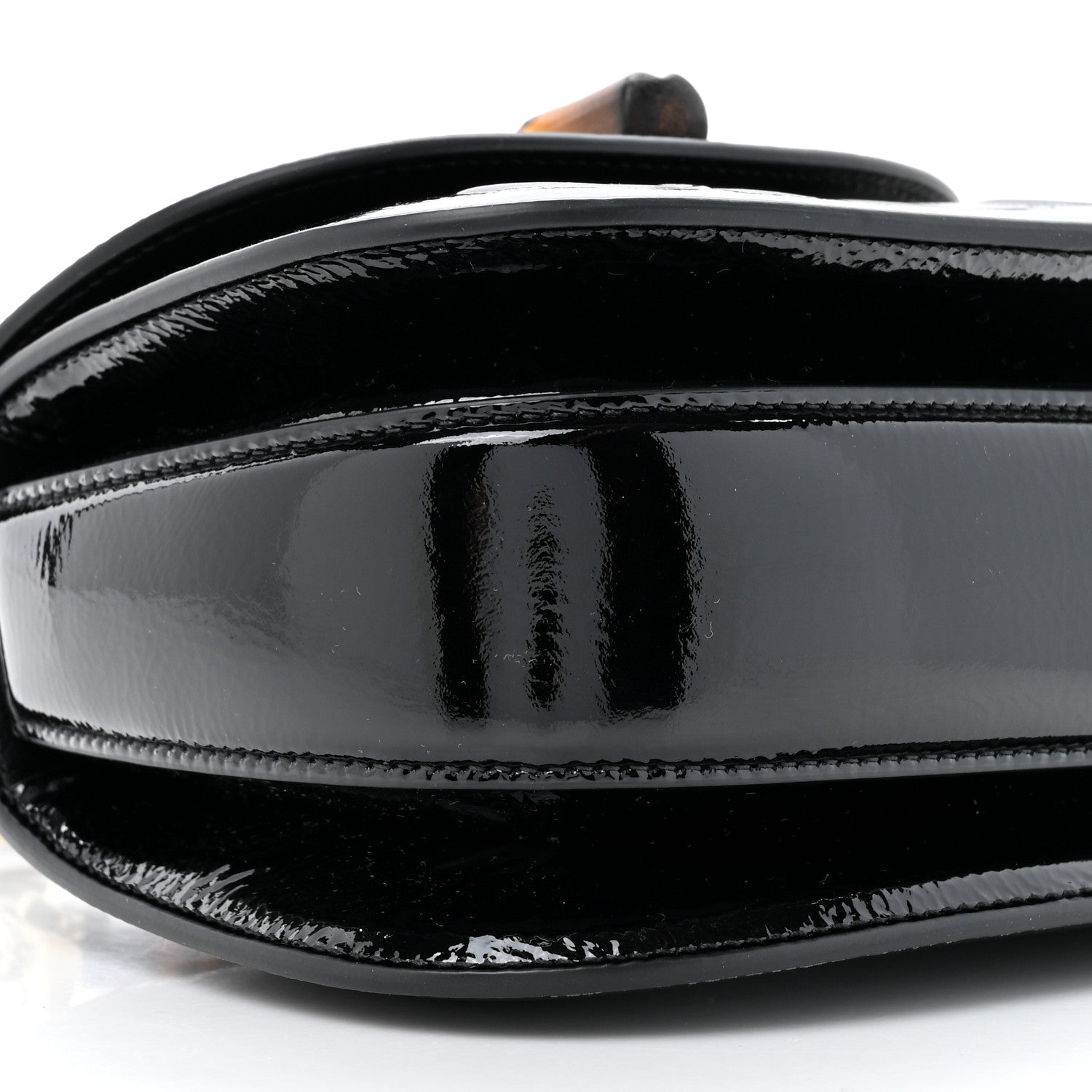 Gucci Patent Web MIni Bamboo 1947 Top Handle Bag Black 11 of 11