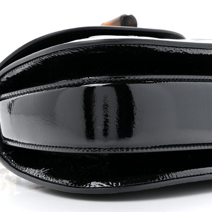 Gucci Patent Web MIni Bamboo 1947 Top Handle Bag Black 11 of 11
