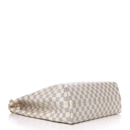 Louis Vuitton Damier Azur Graceful MM Rose Ballerine 3 of 10