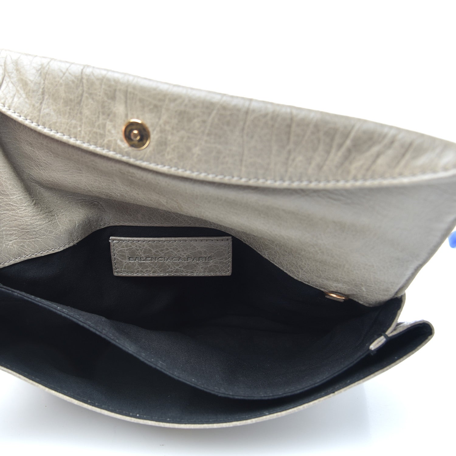 Balenciaga Agneau Giant 21 Gold Hardware Envelope Clutch Gris Glace 5 of 8