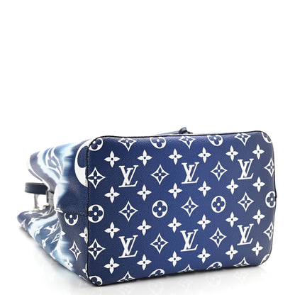 Louis Vuitton Monogram Escale Neonoe MM Blue 4 of 8