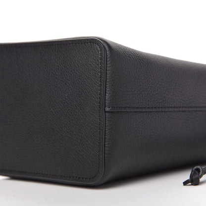 Louis Vuitton Calfskin Nano Lockme Bucket Black 7 of 10