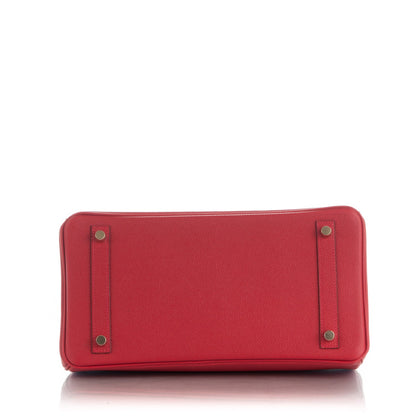 Hermes Epsom Birkin 30 Rouge Casaque 6 of 25