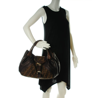 Fendi Zucca Nappa Nuvolata Vitello Tortuga Spy Tobacco Moro 2 of 8