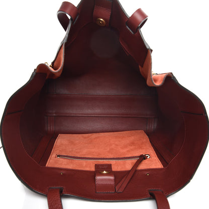 Chloe Smooth Calfskin Medium Milo Shopping Tote Sienna Red 5 of 8
