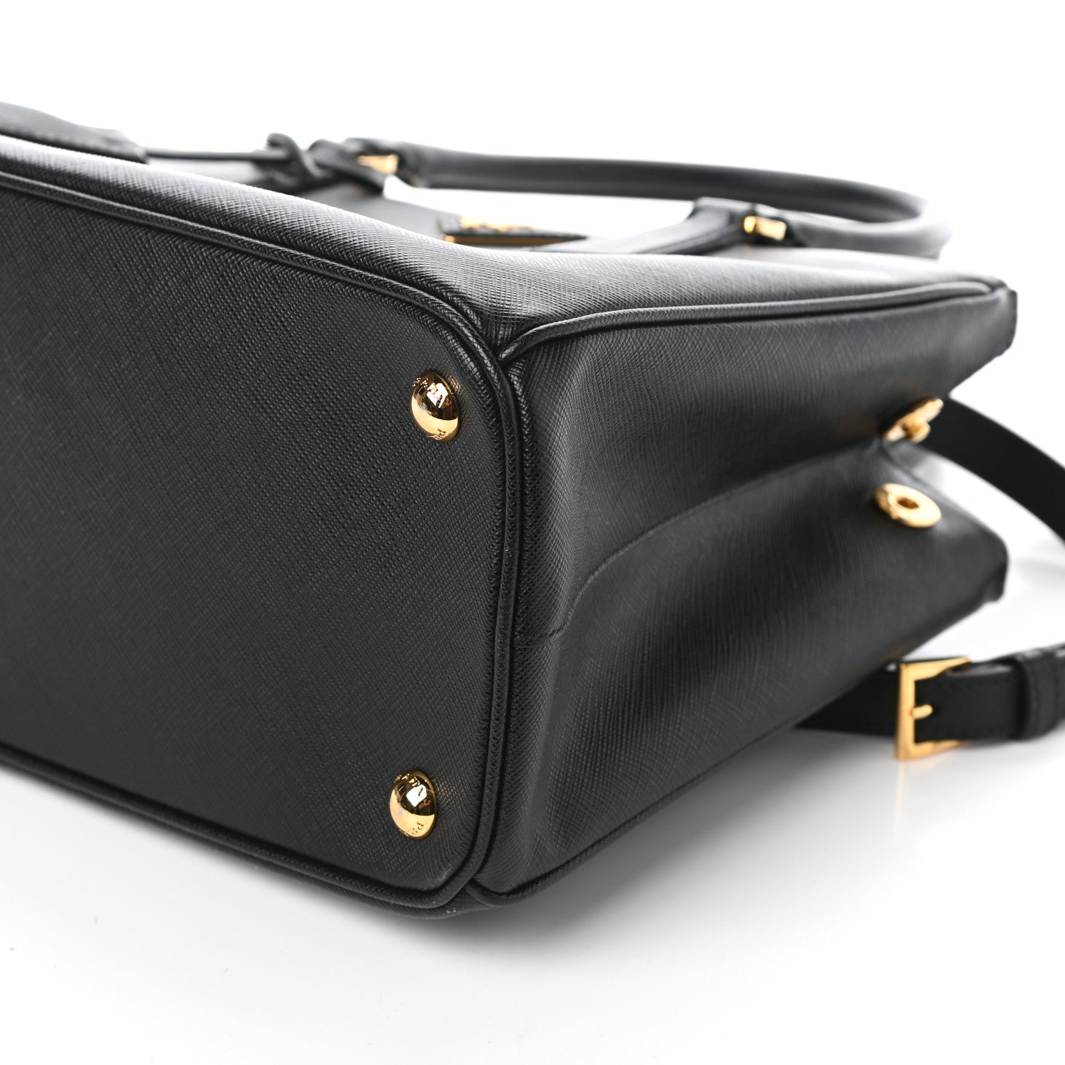 Prada Saffiano Small Galleria Double Zip Tote Black 16 of 25