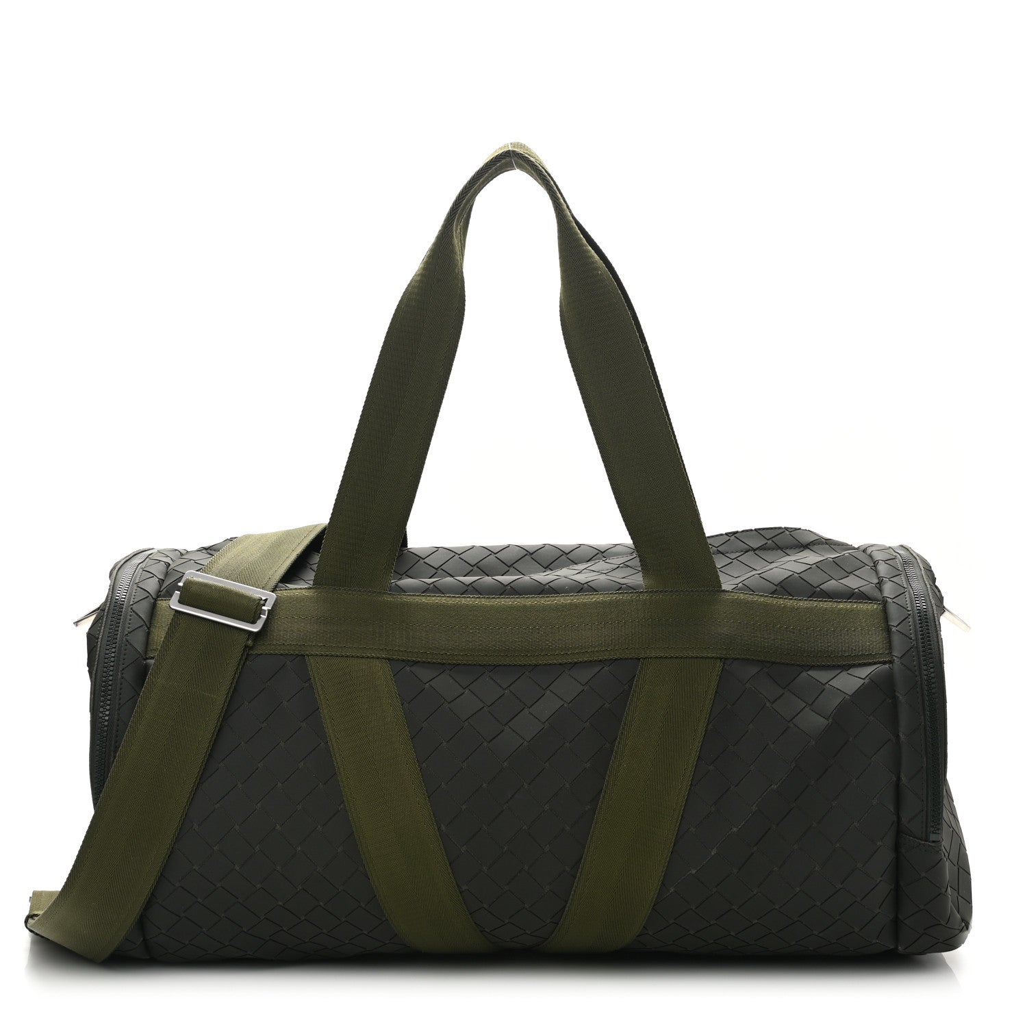 Bottega Veneta Intrecciato Rubber Canvas Duffle Bag Camping 1 of 9