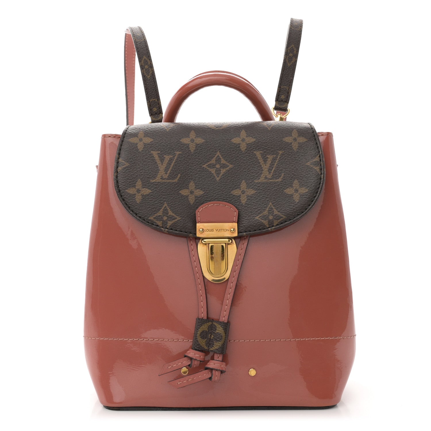 Louis Vuitton Patent Monogram Hot Springs Backpack Vieux Rose 1 of 10