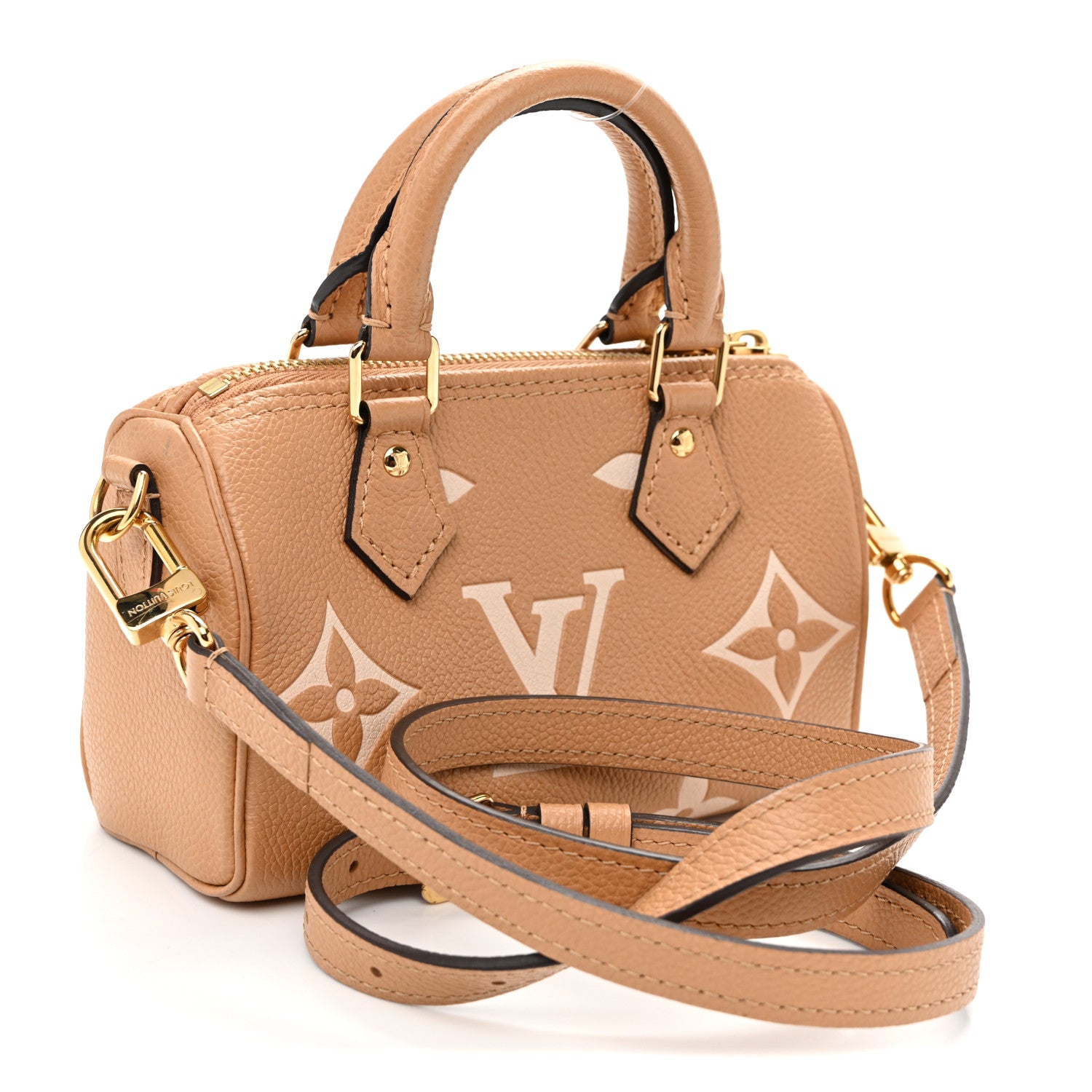 Louis Vuitton Empreinte Monogram Giant Nano Speedy Arizona Crème 3 of 10