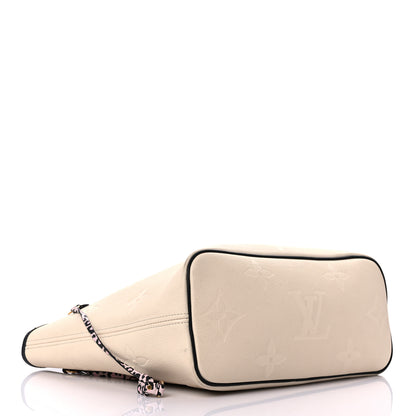 Louis Vuitton Empreinte Monogram Giant Wild At Heart Neverfull MM Creme 5 of 15