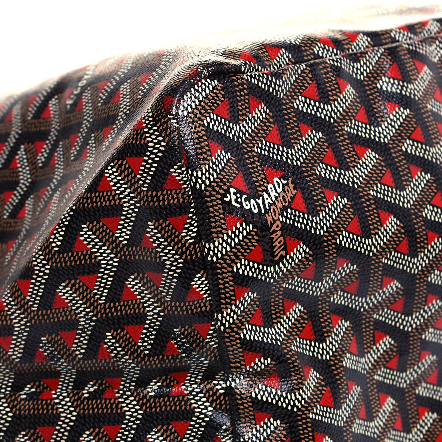 Goyardine Saint Louis Claire Voie GM Black Red
