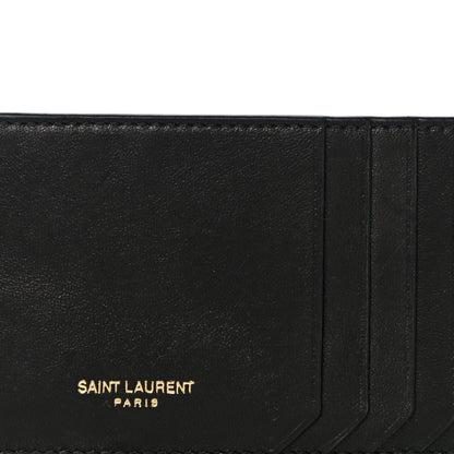 Saint Laurent Calfskin 5 Fragments Zip Pouch Card Holder Black 12 of 12