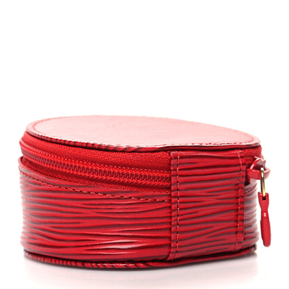 Louis Vuitton Epi Ecrin Bijoux 8cm Jewelry Box Case Castillan Red 3 of 7