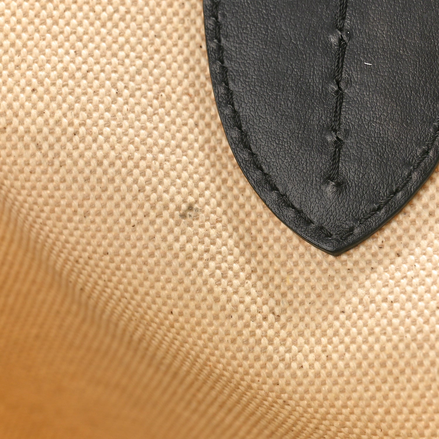 Burberry Cotton Soft Canvas Calfskin Medium Belt Tote Natural Black 10 of 10