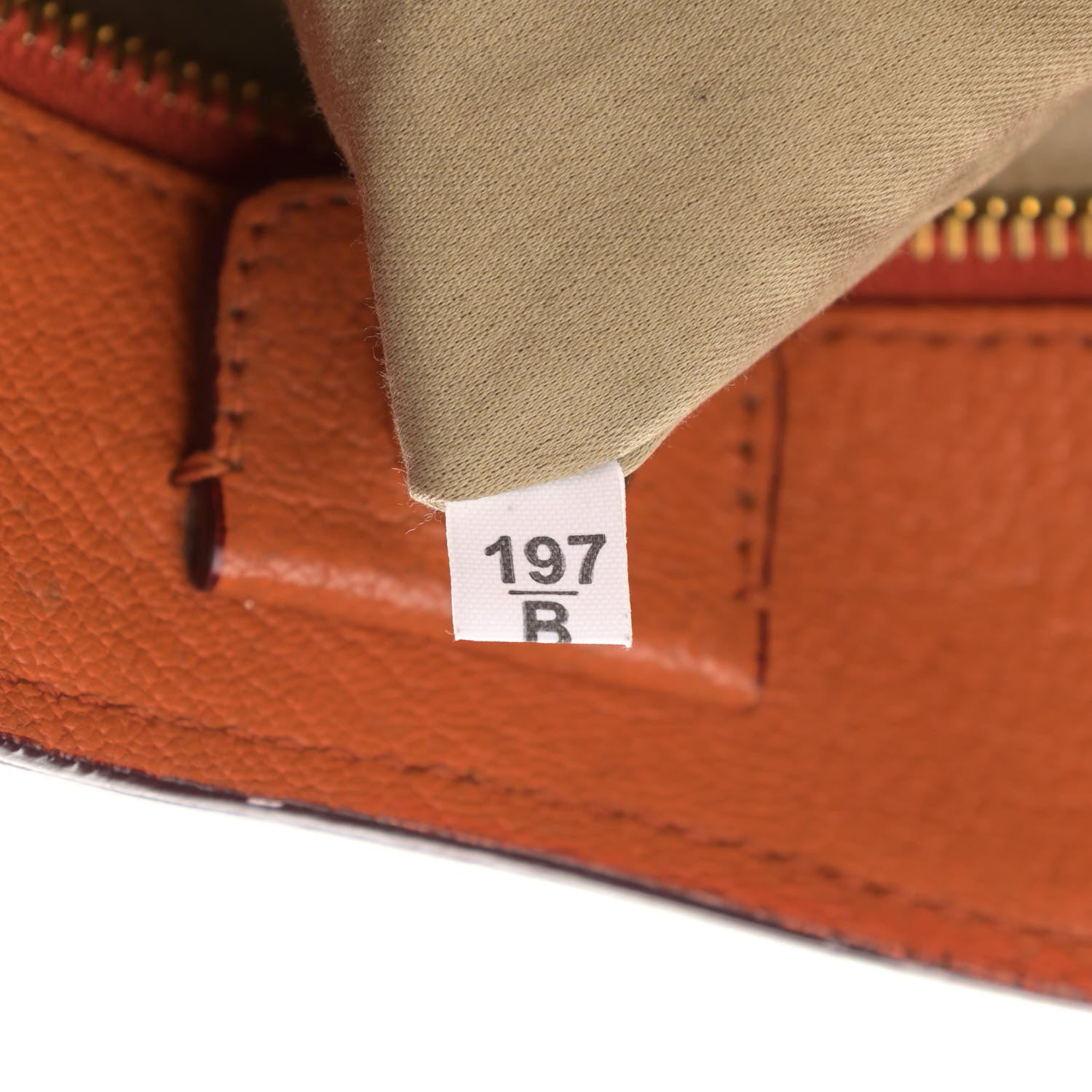 Miu Miu Goatskin Madras Zip Tote Papaya 8 of 18