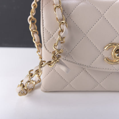 Chanel Lambskin Quilted Mini Trendy Spirit Top Handle Flap Light Pink 11 of 11