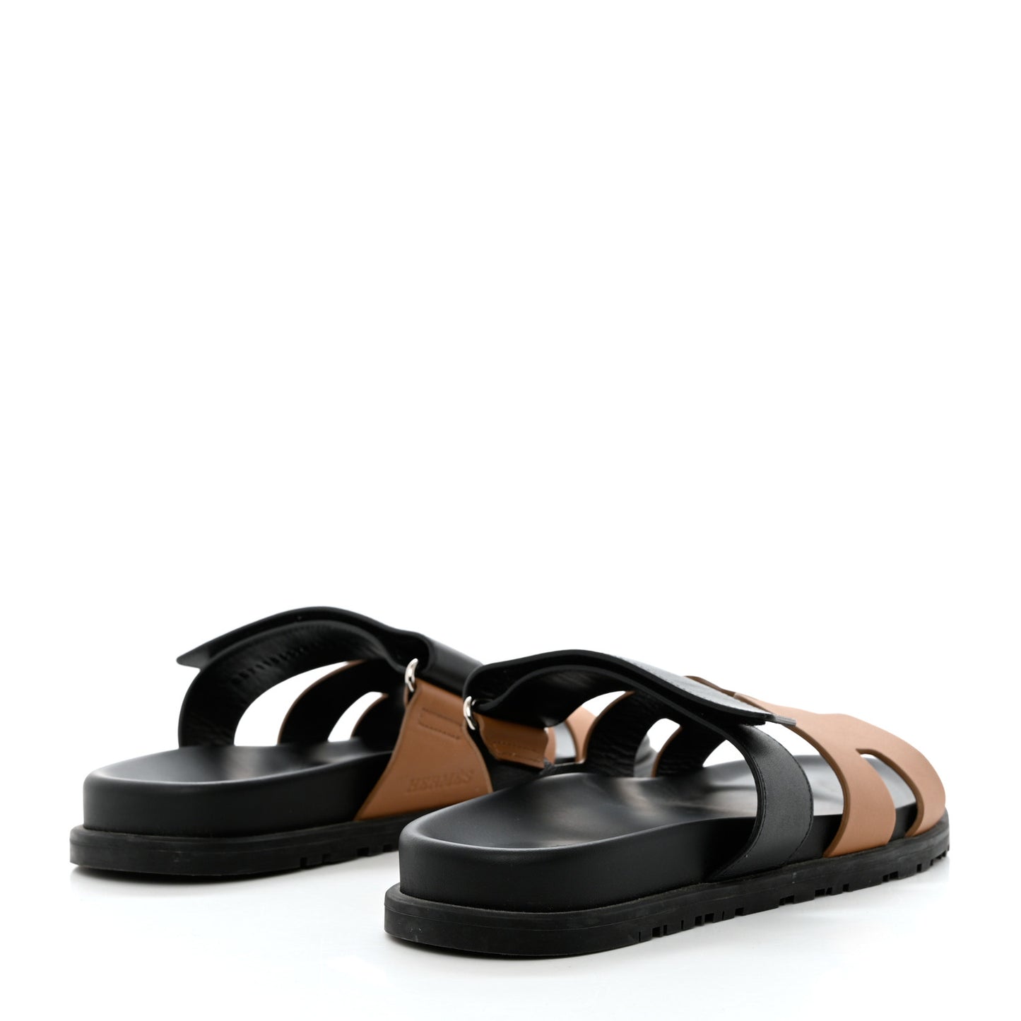 Calfskin Womens Chypre Sandals 41 Black Gold