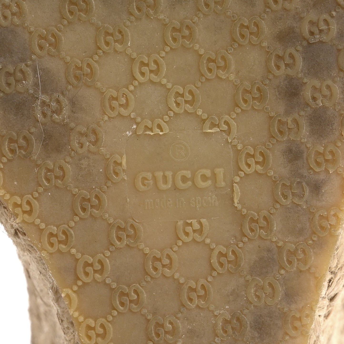 Patent Microguccissima Penelope Espadrille Wedge Sandals 37.5 Acero
