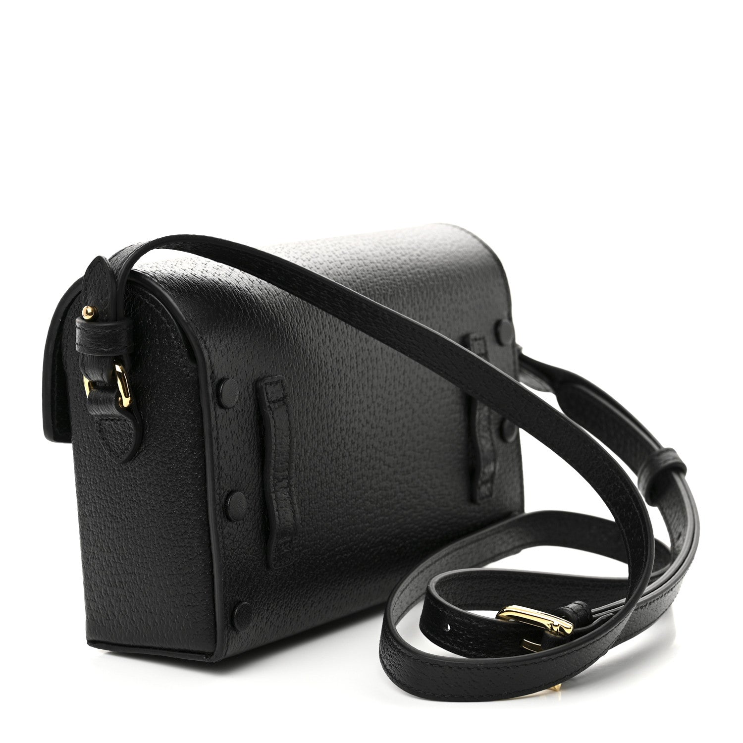 Gucci Calfskin Horsebit 1955 Shoulder Bag Black 3 of 11