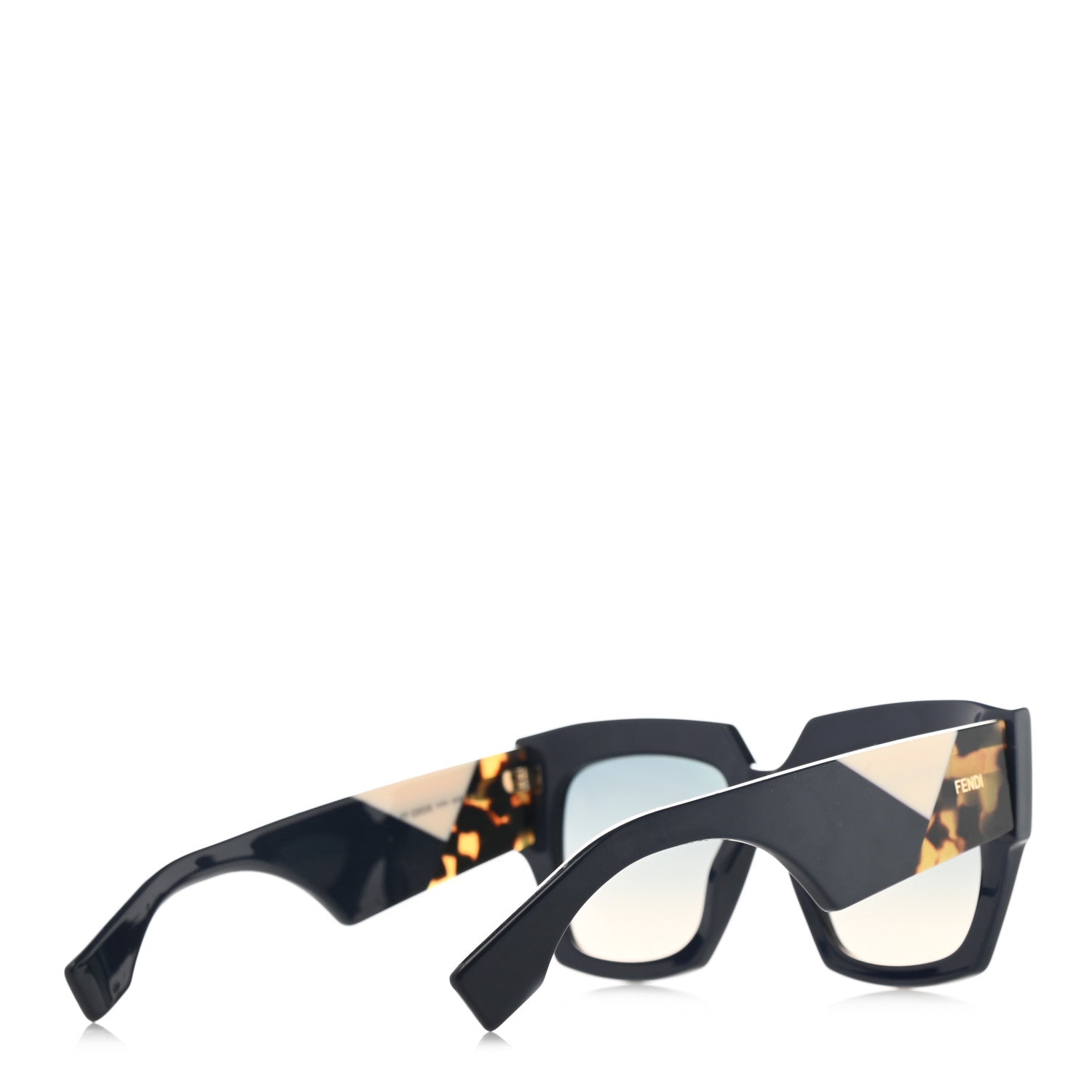 Fendi Facets Square Sunglasses FF 0263/S Blue 4 of 8