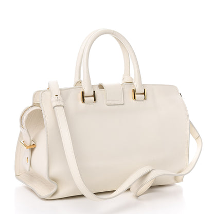 Saint Laurent Calfskin Small Classic Y Cabas White 3 of 15