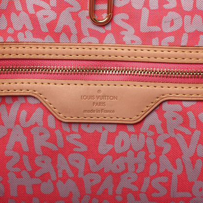 Louis Vuitton Monogram Graffiti Neverfull GM Fuchsia 6 of 12