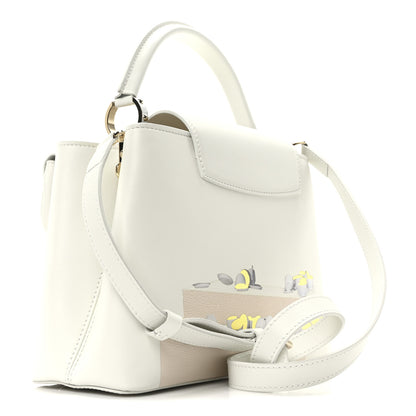 Louis Vuitton X PAOLA PIVI Taurillon Arty Capucines MM White 3 of 10