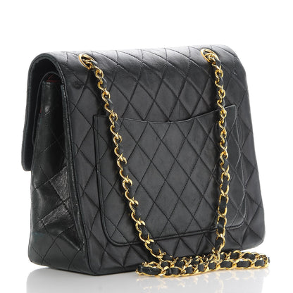 Chanel Lambskin Quilted Medium Double Flap Black 4 of 9