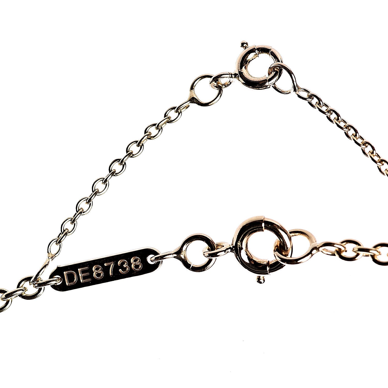 Cartier 18K Pink Yellow White Gold Baby Trinity Pendant Necklace 6 of 7