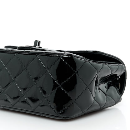 Chanel Patent Calfskin Quilted Mini Square Flap So Black 11 of 11