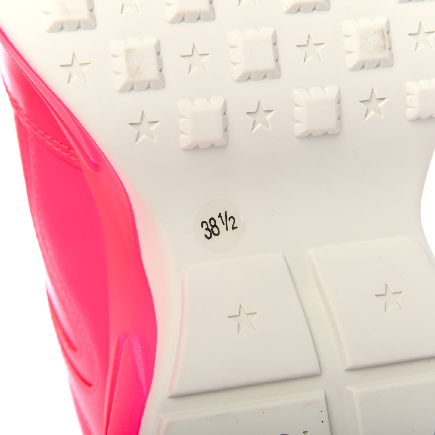 Calfskin Womens Rhyton Sneakers 38.5 Fluo Fuxia