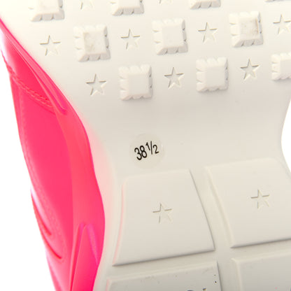 Gucci Calfskin Womens Rhyton Sneakers 38.5 Fluo Fuxia 9 of 10