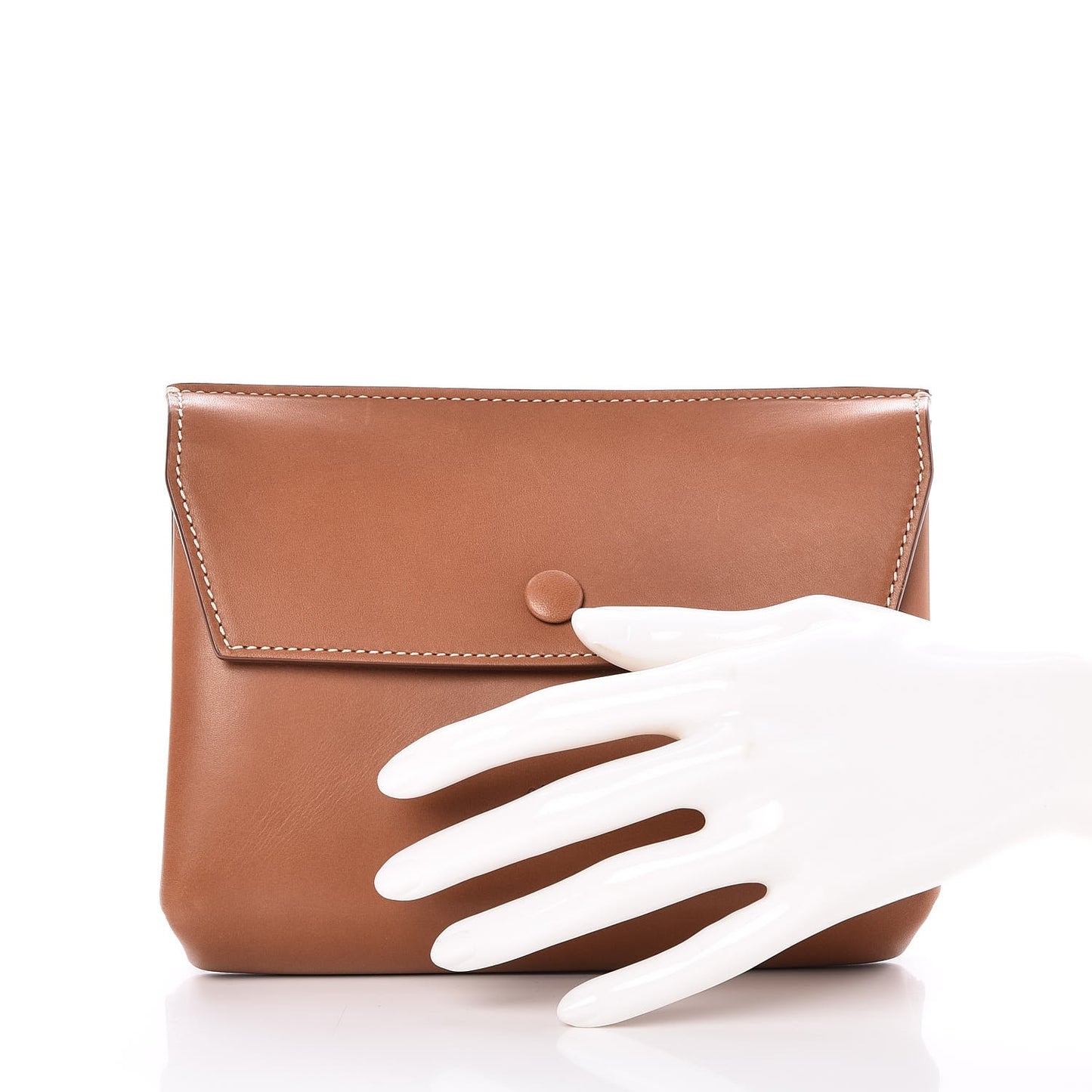 Natural Calfskin Small Tie Knot Tote Tan