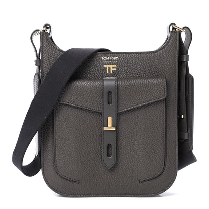 Tom Ford Calfskin T Twist Crossbody Bag Brown 1 of 8
