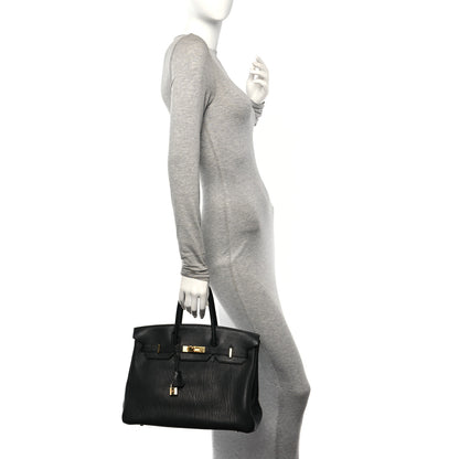 Hermes Fjord Birkin 35 Black 2 of 10