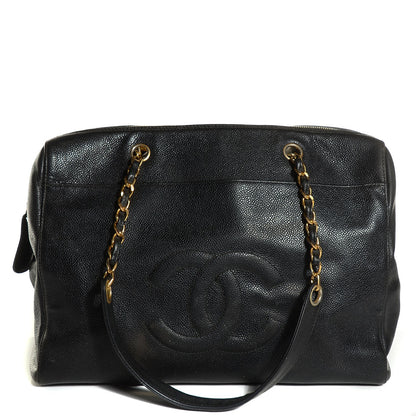 Chanel Caviar Large CC Shoulder Bag Black 1 of 7