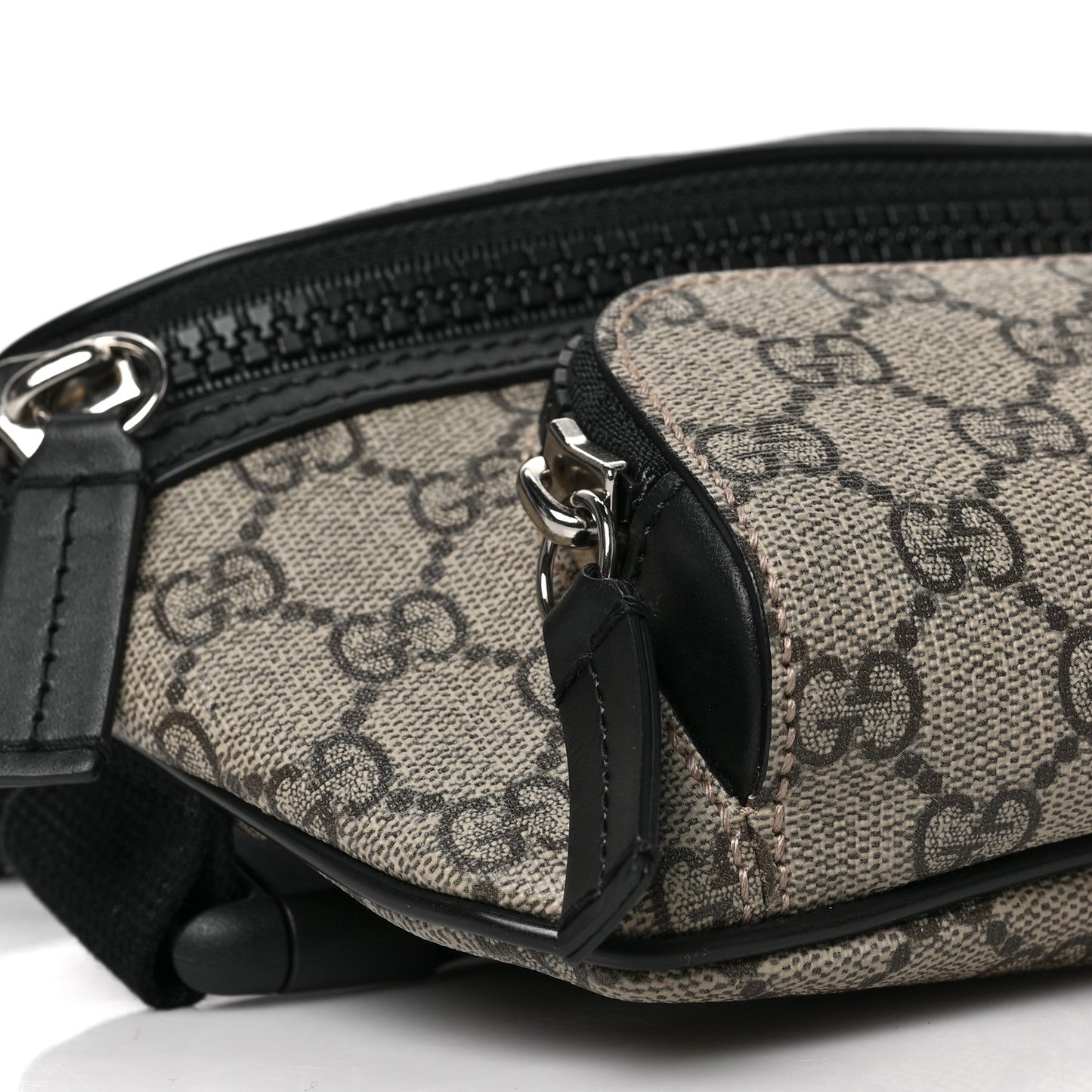 GG Supreme Monogram Belt Bag Black