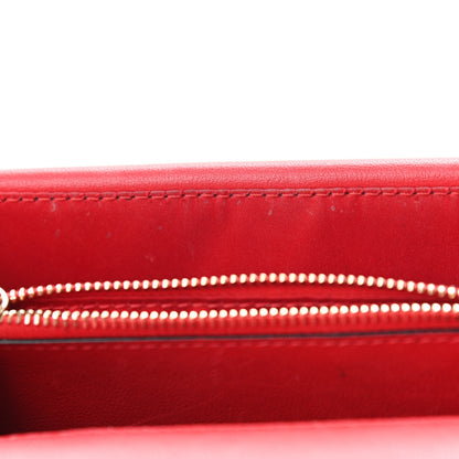 Valentino Garavani Calfskin VLogo Inlay Chain Pouch Rouge Pur White 18 of 18