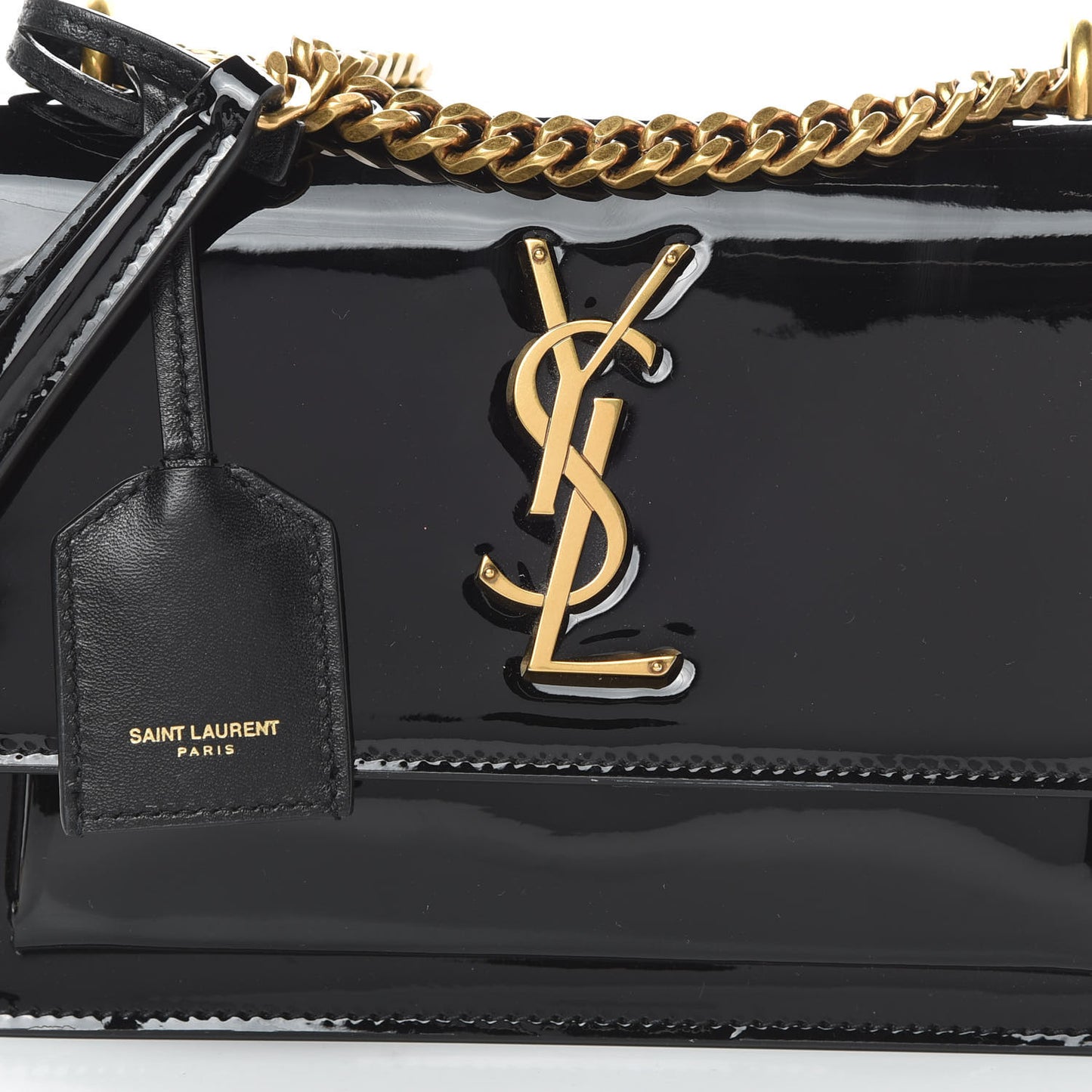 Patent Small Monogram Sunset Black