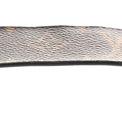 Louis Vuitton Monogram Calfskin 20mm LV Circle Reversible Belt 80 32 Black 7 of 9