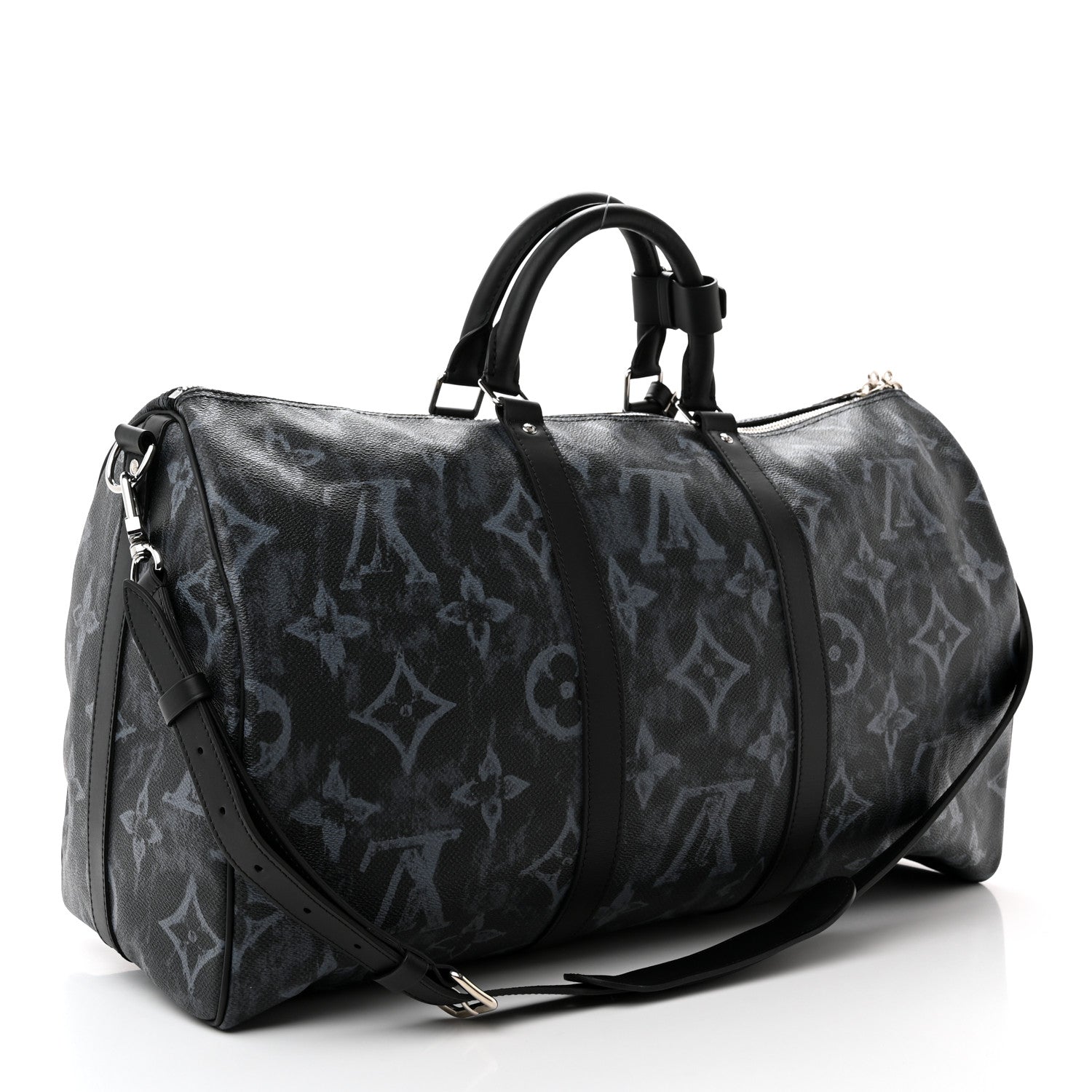 Louis Vuitton Monogram Pastel Keepall Bandouliere 50 Black 2 of 14