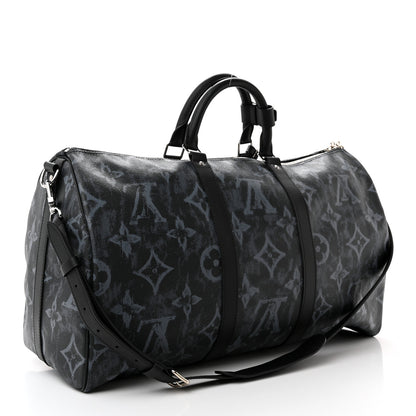 Louis Vuitton Monogram Pastel Keepall Bandouliere 50 Black 2 of 14