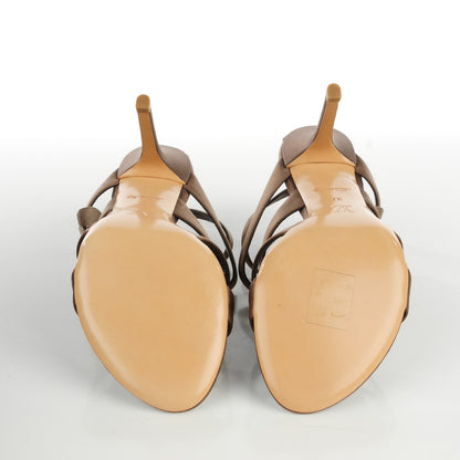 Louis Vuitton Satin Bora Bora Sandals 37 Taupe 7 of 8