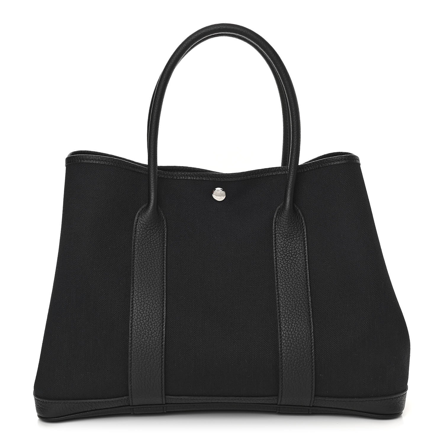 Hermes Toile Negonda Garden Party Tote 36 MM Bleu Marine Black 1 of 11