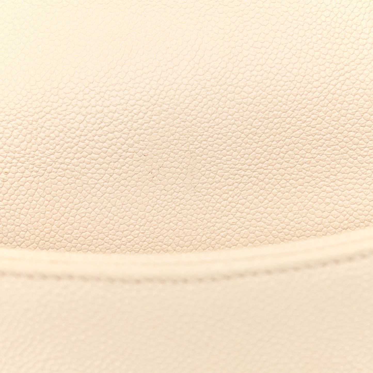 Grained Calfskin Quilted Small Cuba Top Handle Flap White