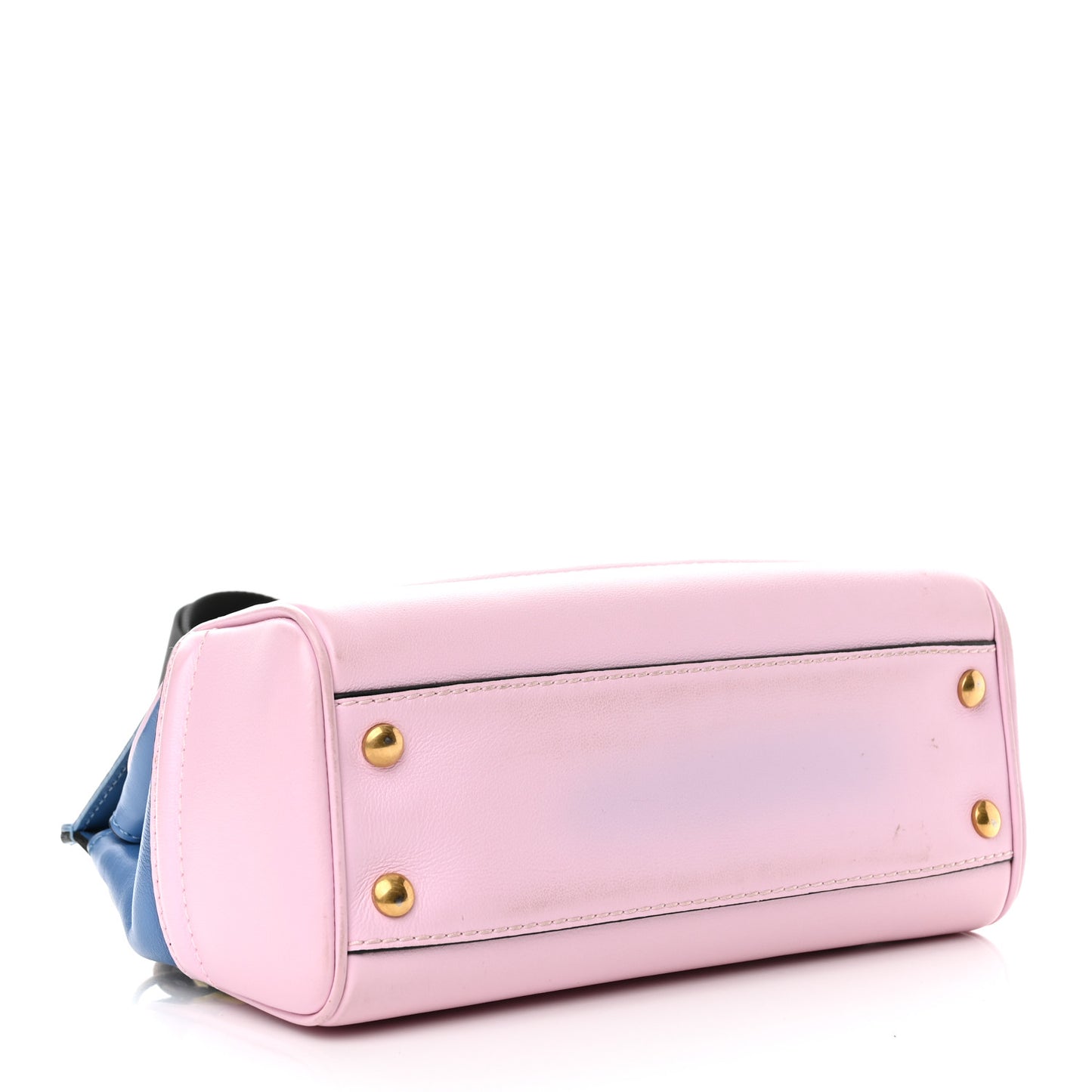 Calfskin Medium Palazzo Empire Bag Blue Pink Yellow