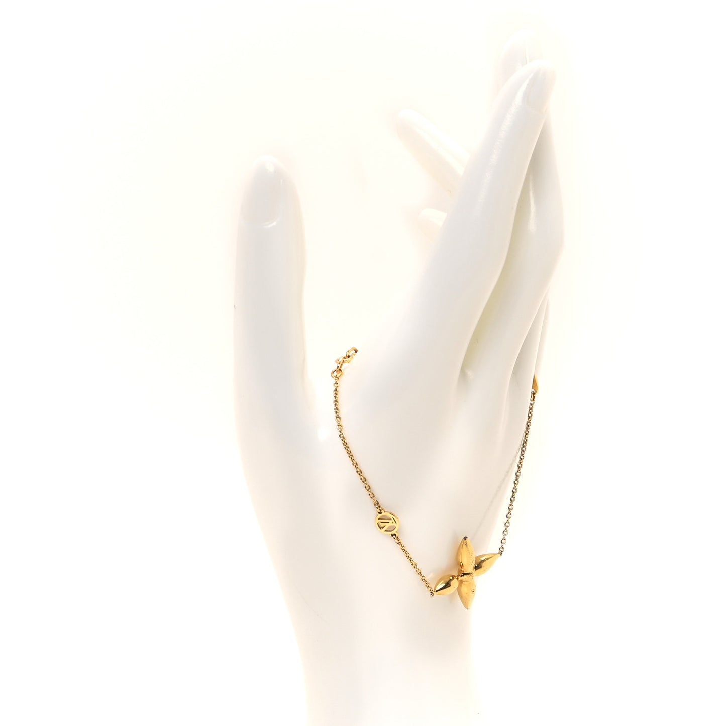 Metal Louisette Charm Bracelet Gold