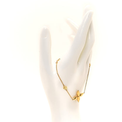 Louis Vuitton Metal Louisette Charm Bracelet Gold 2 of 6