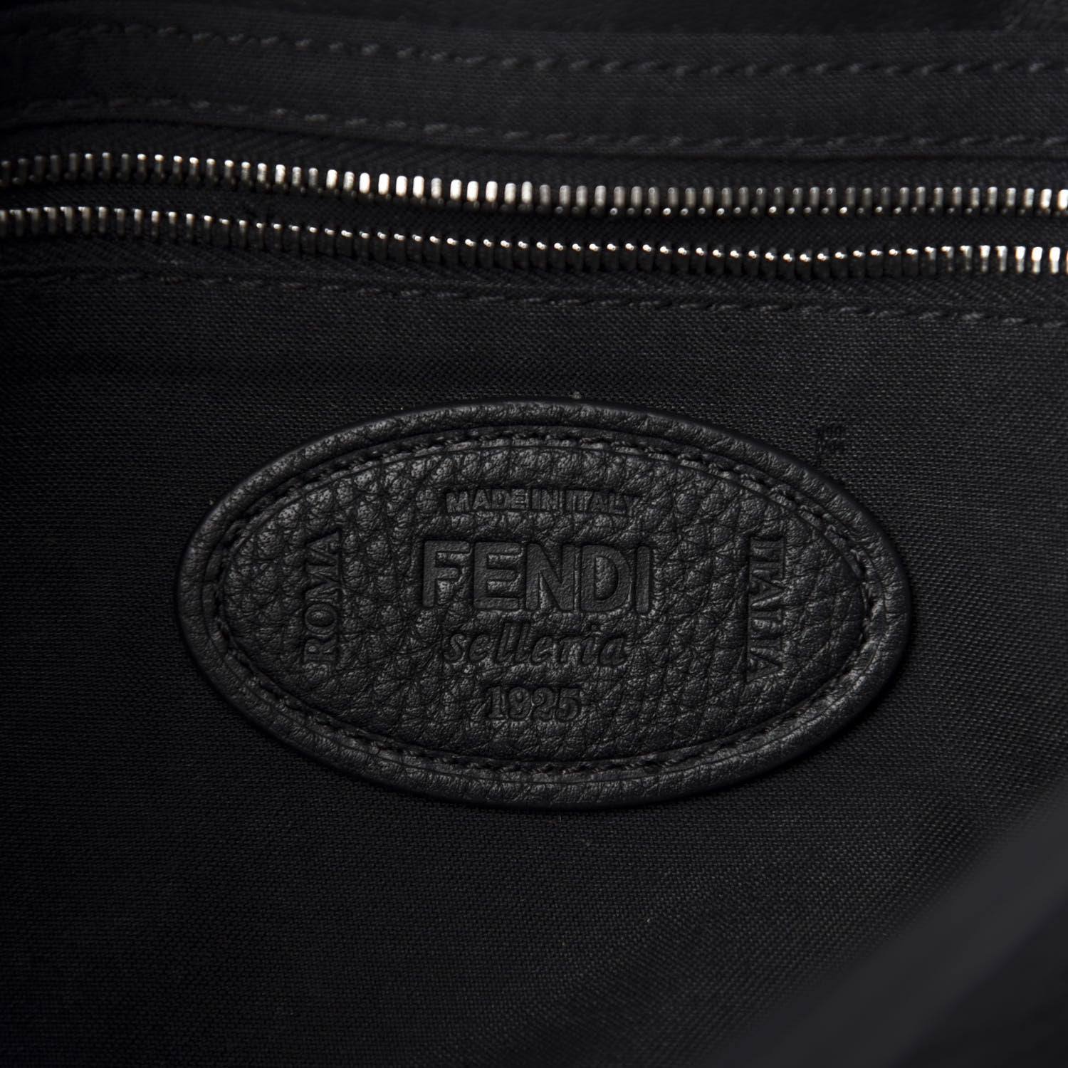 Fendi Cuoio Romano Selleria Belt Baguette Bag Black 9 of 11