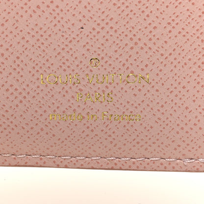 Louis Vuitton Damier Azur Zoe Wallet Rose Ballerine 6 of 7